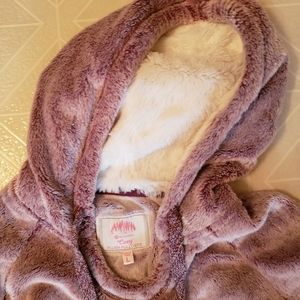 Plush Pink/Purple Hoodie Large